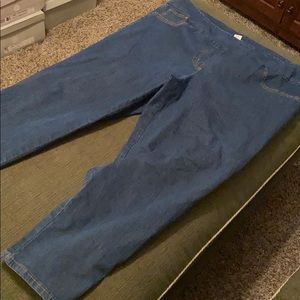 Ruby Rd pull up jeans size 20W with laced cuffs.